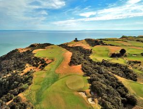 Cape Kidnappers 5th Aerial 4th Green